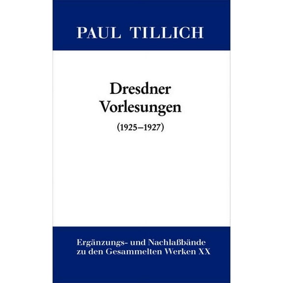 Dresdner Vorlesungen, (Hardcover)