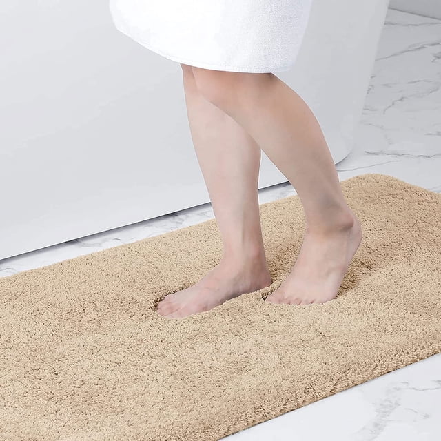 Alfombra de baño Buganda Microfiber Runner Beige 120x60 cm