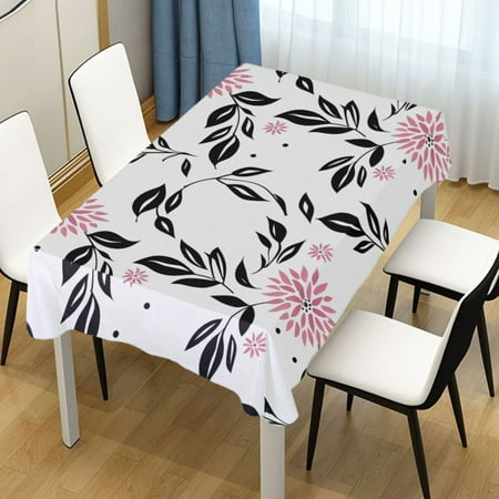 

ALAZA Abstract Flower Rectangle Tablecloth Tablecover Dinning Table Cloth 54 x54
