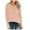 Pink, variant on IROINNID Polyester Long Sleeve T Shirt for Women Leisure Loose Solid Color Knit Buttons Sweatshirts Tops,Yellow
