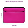 thumbnail image 3 of 14 inch Laptop Sleeve Case - Protective Sleeve Bag for 14" Notebook Computer, Water-Resistant Portable Slim Case (Magenta), 3 of 5