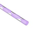 thumbnail image 3 of Unique Bargains 6mmx247mm Spiral Light Purple Line Solid Acrylic Round Rod Bar 4pcs, 3 of 3
