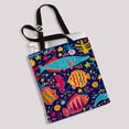 thumbnail image 2 of PKQWTM Fish And Marine Life Canvas Shoulder Bags Handbags Tote Bags Shopping Bag, 2 of 2