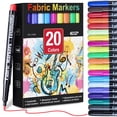 thumbnail image 1 of Marcadores de tela DAPAWIN Permanent, 20 colores para ropa, 1 of 6