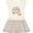Natural with Stripes, variant on Inktastic I Love My Cousin to the Moon and Back Girls Toddler Dress