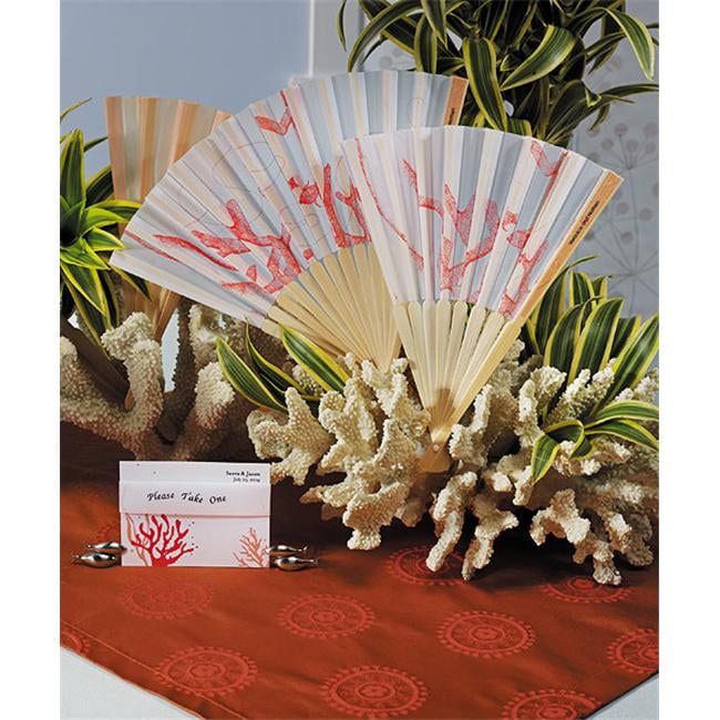 seashell wedding fans