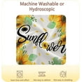 thumbnail image 3 of Sunflower Throw Blanket Baby Small Yellow Flower Throw Blanket Birthday Gifts for Toddler Swaddle Pet Crib Soft Lightweight Fuzzy Fleece Blankets and Throws Blanket Decorative for Baby 30x40, 3 of 6
