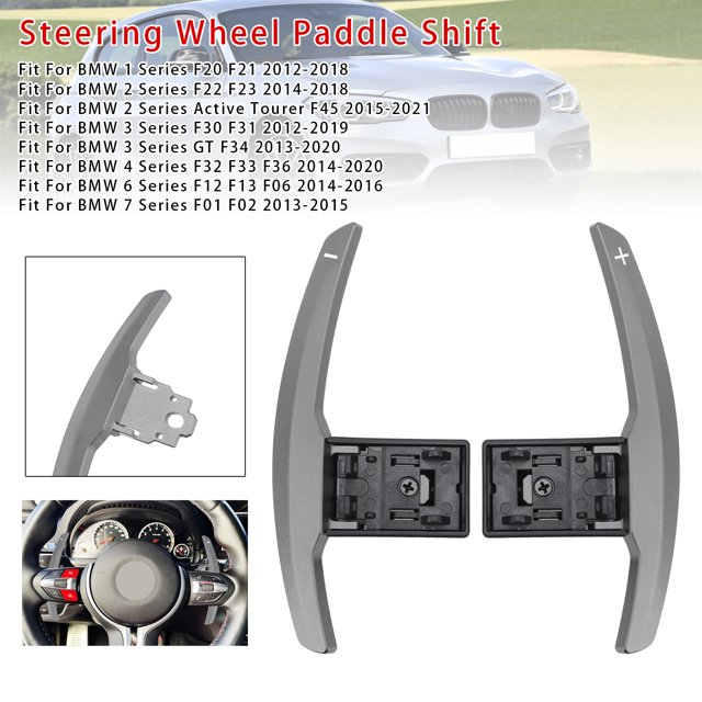 Paddle Shifter Extension For BMW F Series F30 F31 F32 F10 X3 X5 Aluminium Grey