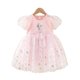 thumbnail image 2 of Vestido de princesa Elsa de Frozen, vestido de tul para niñas, vestido de princesa de manga corta, disfraz de Elsa, 2 of 4