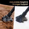 thumbnail image 3 of High Back Folding Camping Chairs, Height-Adjustable, Widened Seat, for Beach with Anti-Sinking Feet, 3 of 6