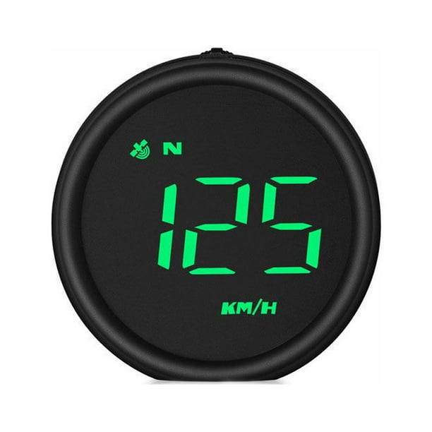 Velocímetro GPS universal HUD Head-Up Display con velocidad, advertencia de exceso de velocidad, medición de kilometraje, recordatorio de conducción por fatiga para todos los vehículos, modelo