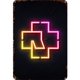 thumbnail image 1 of Placa Metal Vintage Neón Rammstein Pintura Hierro Rectangular Pared 20x30cm, 1 of 9
