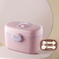 thumbnail image 3 of Portable Baby Formula Dispenser Travel Container with Compartment Snack Storage and Integrated Handle for Feeding, 3 of 3