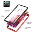 thumbnail image 2 of Galaxy S20 FE Case with Built-in Screen Protector, Dteck Full Body Protection Hybrid Rugged Shockproof Case Transparent Clear PC Back Cover for Samsung Galaxy S20 FE, Red, 2 of 6