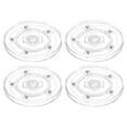 thumbnail image 1 of Uxcell 4 Pack Acrylic Lazy Susan Turntable, 4 Inch Clear Turntable Organizer Ball Bearing 360 Degree Rotating Tray for Spice Rack Table Cake Kitchen Pantry Decorating Bathrooms, 1 of 7