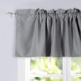 thumbnail image 4 of DriftAway Blackout Valance for Kitchen Window Rod Pocket Insulated Window Treatment 84" x 18" Solid Gray, 4 of 8