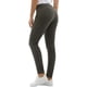 thumbnail image 3 of Jeans elásticos ajustados de tiro medio de colores con bolsillos reales completos de algodón 98% para mujer (regular y grande) Olive2 Long, 3 of 5