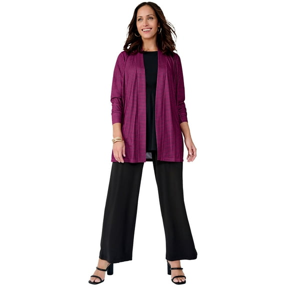 Jessica London Women's Plus Size Petite Stretch Knit Maxi Skirt