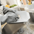 thumbnail image 2 of Full Circle Splash Patrol Natural Latex Cleaning and Dish Gloves, Medium/Large, Grey, 2 of 7