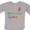 thumbnail image 4 of Inktastic Oma and Opa Love Me Grandchild Boys or Girls Long Sleeve Baby Bodysuit, 4 of 5