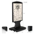 thumbnail image 2 of M&T Displays Master Sign Fix Board, Black 16.54x23.62 Inch Double Sided Pavement Sidewalk Sign Advertisement Display Poster Menu Holder Water Base Outdoor Heavy Duty Caster Wheels, 2 of 8