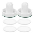 thumbnail image 1 of OULII 1Set White Ice Hockey Pucks and Paddles Replacement Set for Tabletop Game Room Use, 1 of 8