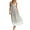 Light Blue, variant on Women's Printed Tie Shoulder Midi Cami Dress with 100% Polyester Fabric for Elegant Everyday Wear and Effortless Style