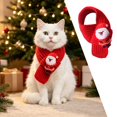 thumbnail image 2 of Christmas Knit Pet Scarf Adjustable Holiday Neck Scarf for Cats Dogs Festive ,Red2-32x5cm, 2 of 4