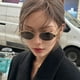 thumbnail image 3 of Gafas Ovales Vintage Metal Moderna Gasas (oro), 3 of 9