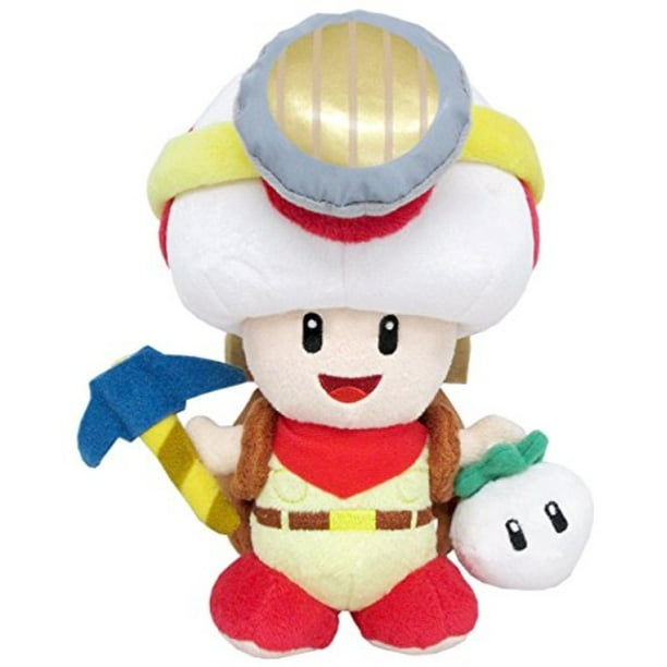 Sanei Super Mario Series Standing Pose Captain Toad Plush