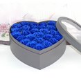 thumbnail image 3 of Toystoory Belleza combinada de la naturaleza en el interior con flores de jabón de simulación Flor de jabón elegante con caja de regalos Kits de decoración para fiestas azul, 3 of 6