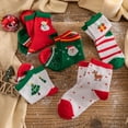 thumbnail image 6 of 5 Pack Kids Christmas Socks, Cotton Non Slip Ankle Crew Socks for Boys, Girls, 6 of 7