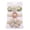 Multicolor, variant on 3PCS Baby Girls Infant Boutique Wave Hair Flower Headband Hair Bow Band