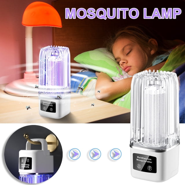 Lámpara repelente de mosquitos eléctrica Lámpara de mosquitos USB para acampar en interiores y exteriores Wmkox8yii jkg6937