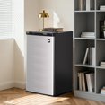 thumbnail image 4 of 3.2 Cu.Ft Mini Fridge with Freezer, Single Door Compact Refrigerator, Energy Saving, Small Fridge Adjustable Thermostat Control, Mini fridge for Bedroom, Dorm, Office, Silver, 4 of 7