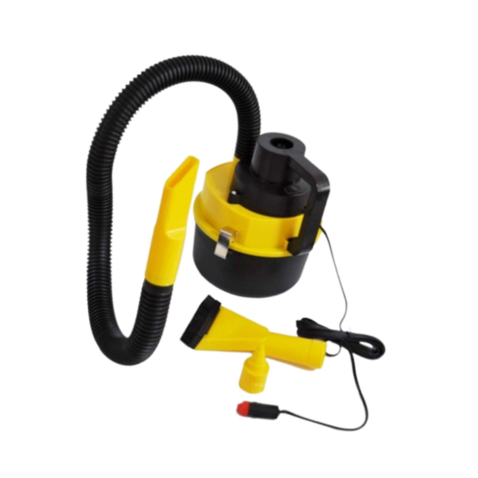 Dickly Car Vacuum Cleaner Automotive Interior Cleaner Compact Portable Black and Yellow