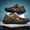 Brown, variant on Men's Outdoor Breathable Mesh Closed-Toe Hiking Sandals