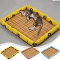 thumbnail image 7 of Moocorvic Cooling Mat for Dogs Cat, Wicker Woven Mat Bed Pad Summer Indoor/Outdoor Travel, Crate & Hot Days Use, 7 of 7