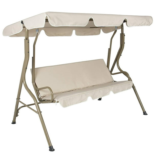 3 Seat Swing Canopies Seat Cushion Cover Set Patio Swing Chair Hammock