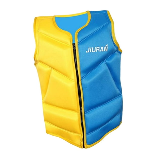 Chaleco salvavidas,Chaleco salvavidas con silbato Niños Niños,Chaleco flotante Flotador de agua Flotador,Boya de seguridad Ayuda salvavidas deportes acuáticos Surf,Equipo de Amarillo y azul M