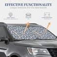 thumbnail image 5 of Uemuo Poodle Dog Printed 2 PCS Car Windshield Sun Shade, Auto Sun Heat and UV Rays Blocker, Foldable Automotive Front Window Sunshade Protector, 5 of 7