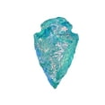 thumbnail image 2 of Aqua Aura Quartz Crystal Arrow Head Stone (1" to 1.5" Inch), 2 of 5