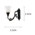 thumbnail image 4 of Lámpara de pared de ferrocarril modelo colgante de 5 piezas escala 1/87 blanco cálido para paisaje Negro Zulema luces de pared, 4 of 8
