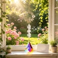 thumbnail image 5 of Crystal Suncatcher Pendant Wind Chime Hanging Ornament with Prisms for Window Home Decor, Rainbow Maker Solar Catcher Gift for Indoor Outdoor Garden, 5 of 6
