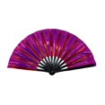 thumbnail image 3 of Ventilador Plegable de 13 Pulgadas Ventilador de Mano Colores Aplaudir Abanicos Bailar Ventilador de Mano Plegable Grande, 3 of 6
