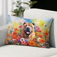 thumbnail image 2 of Welcome Spring Summer Chinese Shar-Pei Portrait Flower Blue Sky Pillowcase Double Sided Dog Lover Pillow Case Covers - 12001, 2 of 3