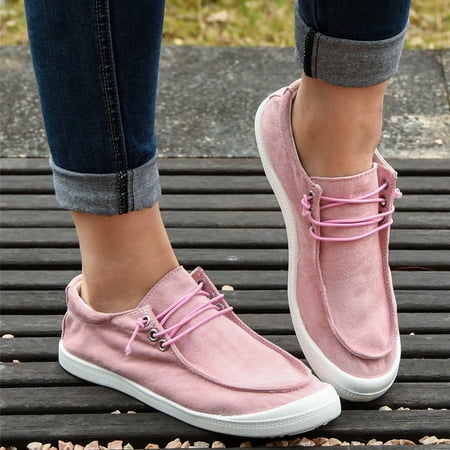 

Women Soft Sole Massage Flat Sneakers Fashion Casual Lace Up Casual Shoes Soft Sole Sneakers Note Please Buy One Or Two Sizes Larger