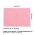 thumbnail image 2 of Uxcell 50 Sheets Colored Copy Paper for Office Printing Invitation Forms Art Projects Light Pink 16.5 x 11.7", 2 of 4