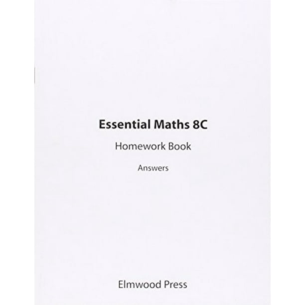 Essential Maths 8c Homework Book Answers