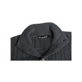 thumbnail image 4 of Lars Amadeus Men's Stand Collar Long Sleeves Single Breasted Cardigan, 4 of 7